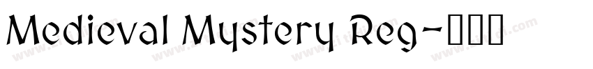 Medieval Mystery Reg字体转换